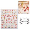 1 Sheet Chinese New Year Nail Stickers with Cartoon Designs Festival Nail Accesories Nail Decals for DIY Nail Art