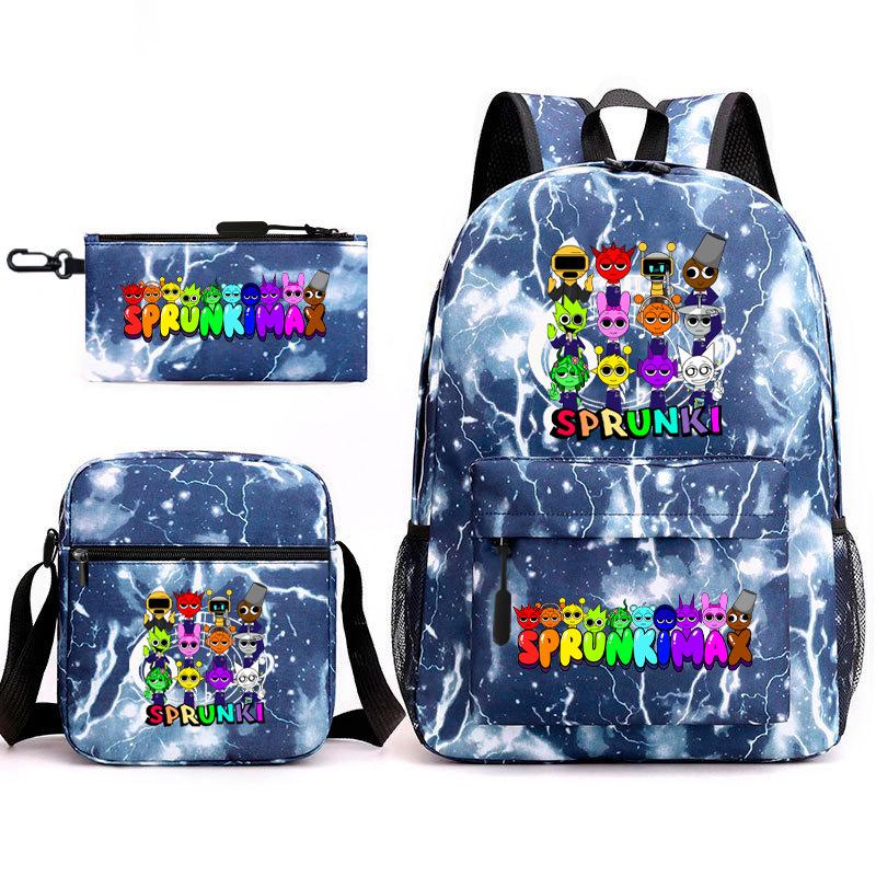 Rhythm Box Starry Sky Backpack Large Capacity Elementary School Bag 3-piece Set
