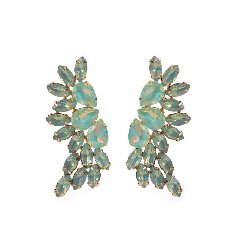 2026 Geometric Jelly Color Earrings Women Lightweight Luxury Studs Beach Vacation Style Pink Blue Purple Teal Teal
