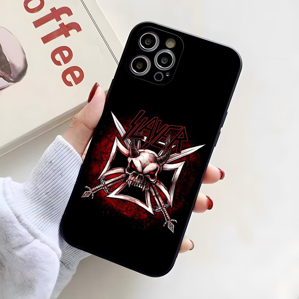 

Slayer Heavy Metal Rock Band Album Phone Case For IPhone 17 Pro Max 16 15 14 Pro Max 13 11 X Xs Xr 8 7Plus Silicone Cover iPhone 13 Pro
