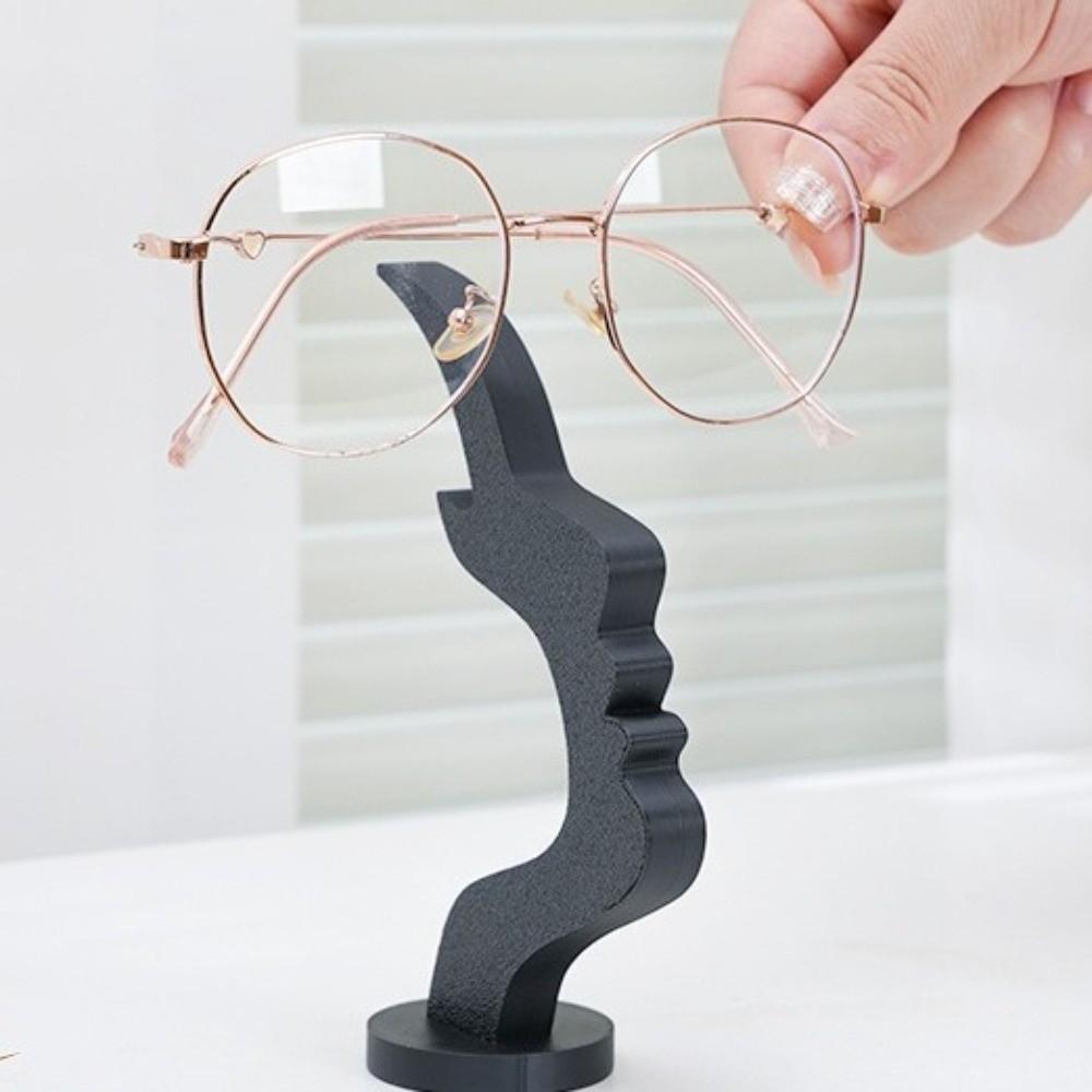 Creative Artistic Side-Face Shaped Eyeglass Holder Curved Design Desk Decor  Home