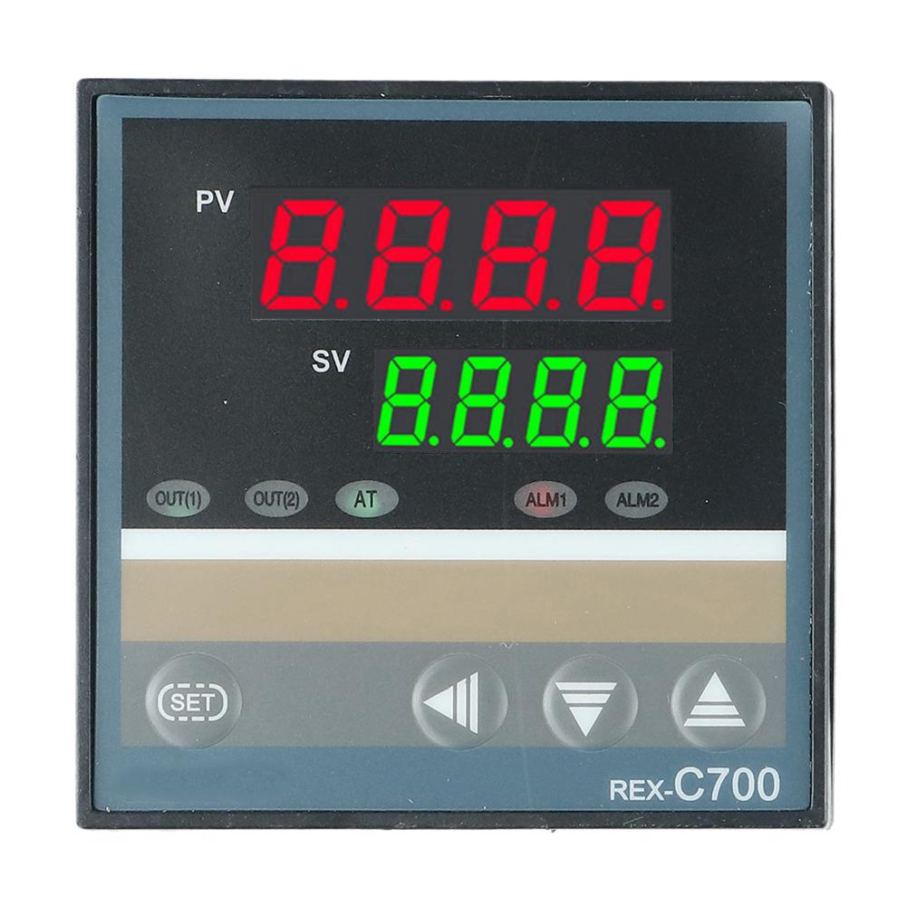 REX-C700 PID Temperature Controller, 220V, 400℃ Digital Temperature Controller Output, 40A SSR/K-type Thermocouple