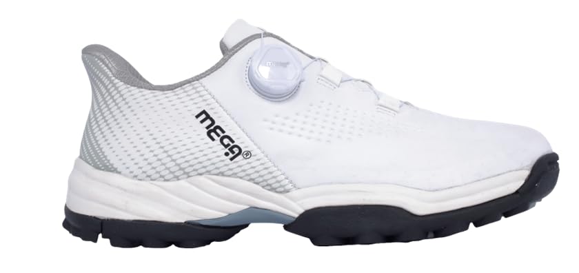 

Мужские туфли для гольфа Mega Laxus Fit, Белые, Размер 25.0 см, 4E