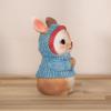 Rabbit Interior Gardening Knitted Birthday Gift for Perfect Gift cb014d [Devalier] Figurine, Decor, Ornament, Resin, Hat, Present, Women, [Authentic]