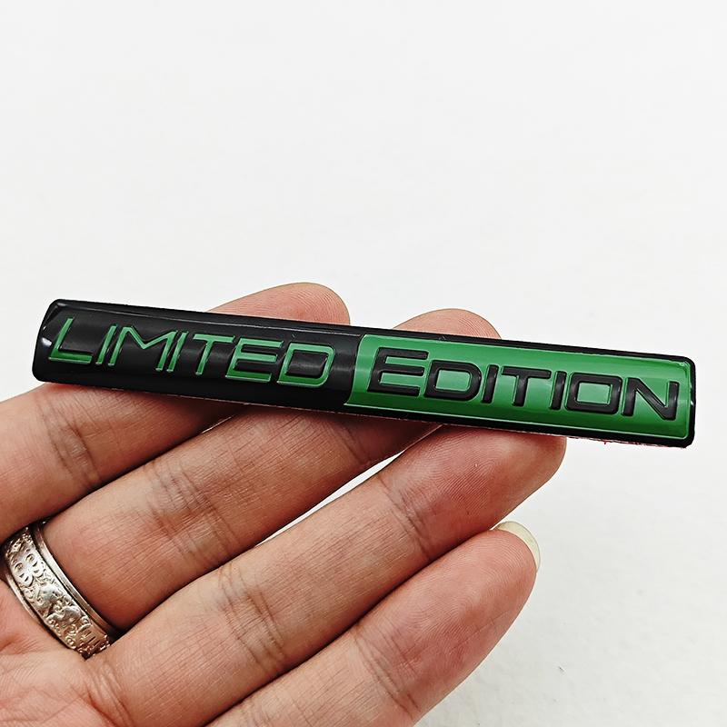 Limited Edition Emblem 3D Aluminum Badges Decal Sticker Auto Racing Sport Emblem For Rear Trunk Side Fender Car Motorcycle