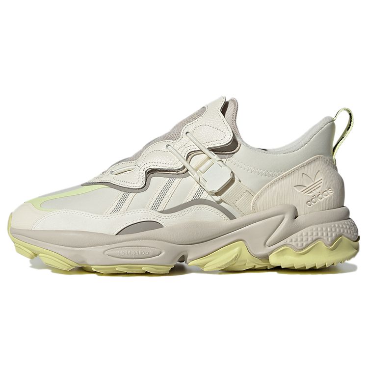 Adidas Originals Ozweego Flipshield Fabric TPU Comfortable Versatile Breathable Low-Top Lifestyle Casual Shoes Unisex Sneaker Off-White FX6047