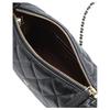 Chanel 25c Classic Chain Metal Logo Leather Woven Chain Hobo Bag Single Shoulder Crossbody Grainy Cowhide Material Gold Hardware Handbag Women'S Black