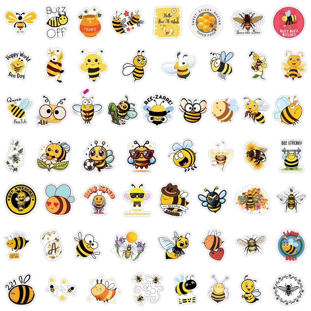 110 New Bee Bee Insect Graffiti Decals Decorative Suitcase Scooter Cartoon Decals Premium Durable Quality Useful