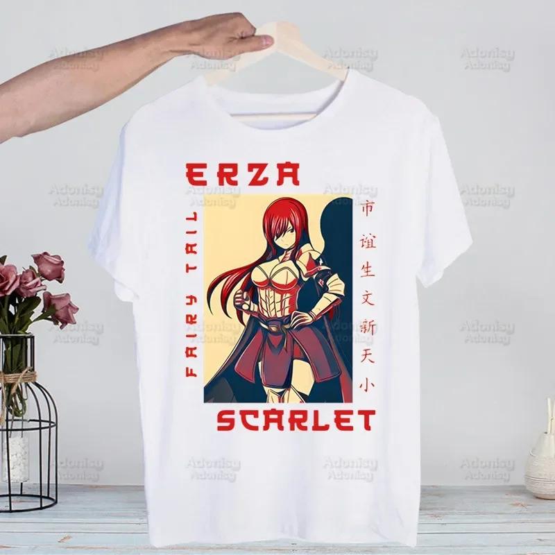 Anime Fairy Tail Natsu Dragneel Lucy T-shirts Summer Men/Women Hip Hop Funny Tshirt Streetwear t shirt Short Sleeve Tee Top