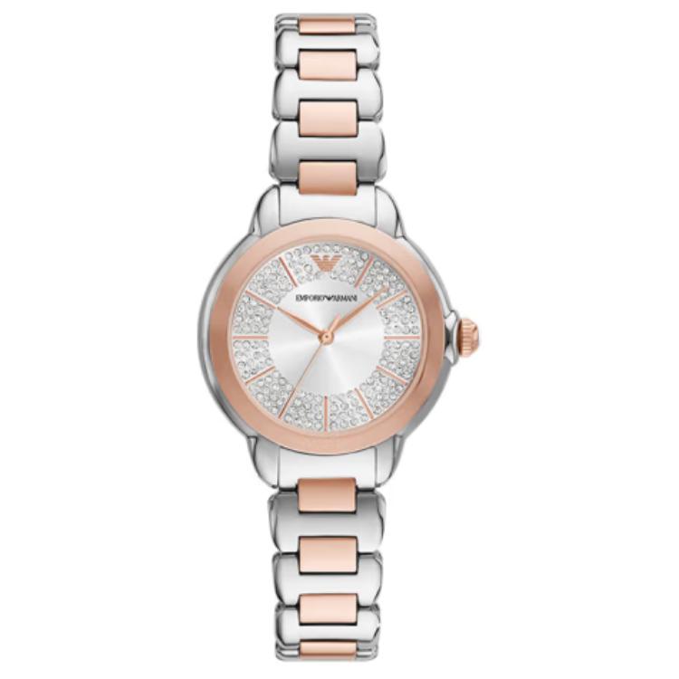 

EMPORIO ARMANI Wrist Watch Quartz Movement Stainless Steel Strap 32mm Silver Dial Women s Watch 50m Water Resistant AR11643 Silver Dial