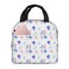 Borsa Termica per Pranzo ad Acquerello Medusa Subacquea per Bambini Scuola Borsa Frigo Termica Scatola per Cibo Borsa Tote Contenitore Portatile per Pranzo
