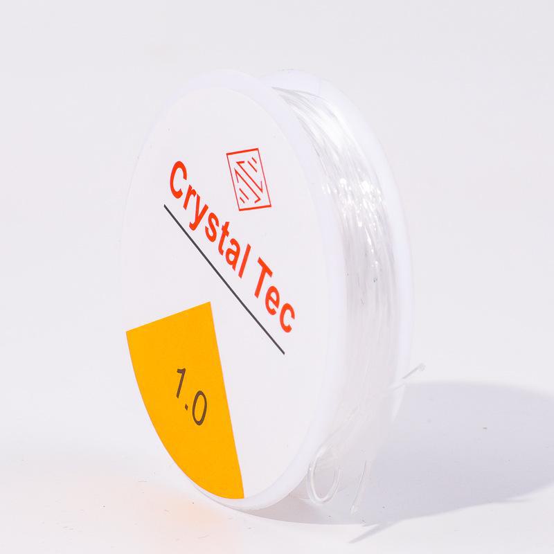 Round Cowhide Beaded Crystal Elastic Rope - Wear-Resistant and Super Elastic Wire