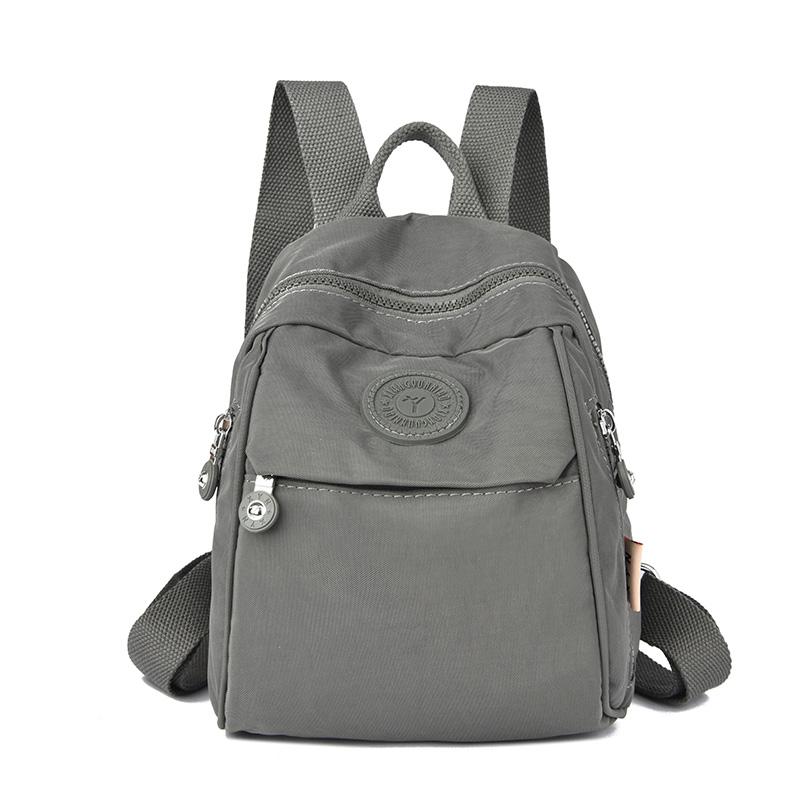 Large Capacity Student Schoolbag Women's Backpack Lightweight Water-repellent Nylon Commuter Travel Bag