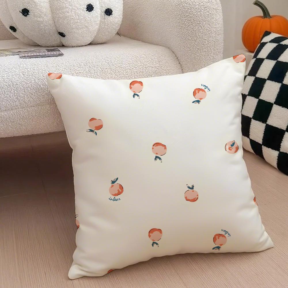 Pastoral simple Handdrawn watermelon Cushion Cover Throw Pillow Cover Hidden Button Durable Polyester Chair Cushion
