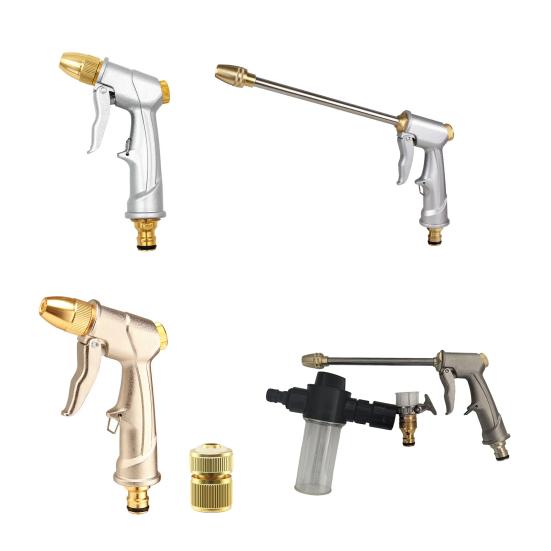 Garden Hose Nozzle Heavy Duty Car Wash Foam Sprayer High Pressure Hose Nozzle Adjustable Nozzle for Car Washing Gardening Yard Cleaning