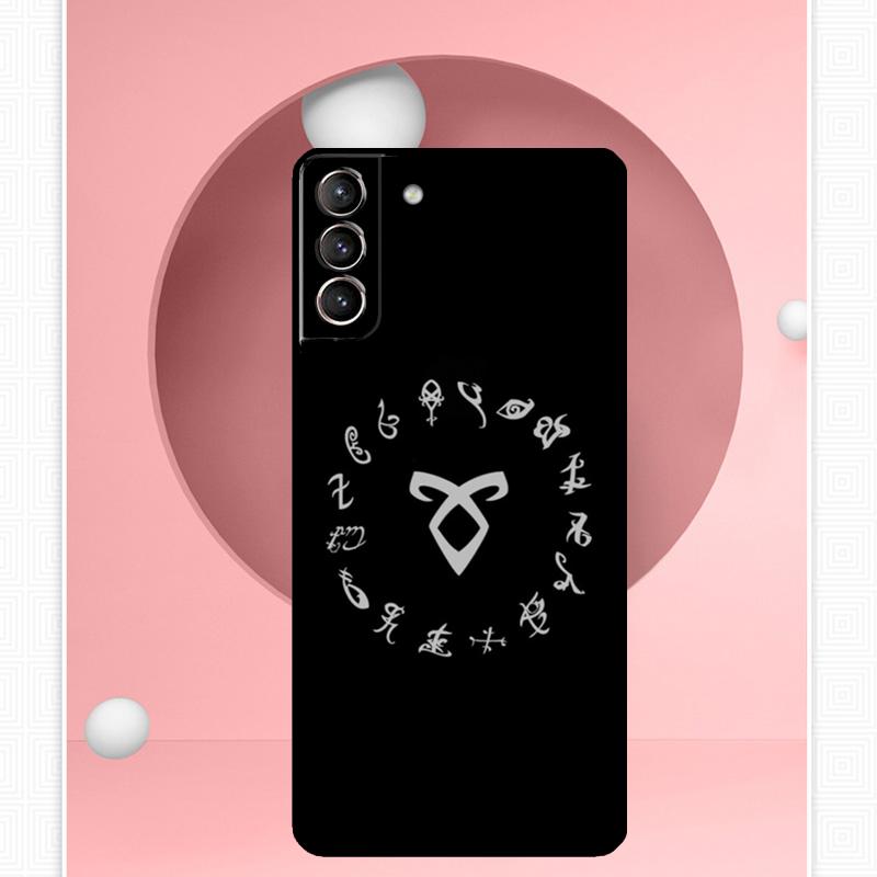 Shadowhunters Angelic Rune logo Case For Samsung Galaxy S25 Ultra S21 S22 S23 S24 Ultra S9 S10 S20 Plus S25 FE Cover Funda
