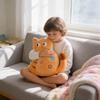 Soft Cute Cat Plush Pillow With Polyester Filling For Children And Office Relaxation