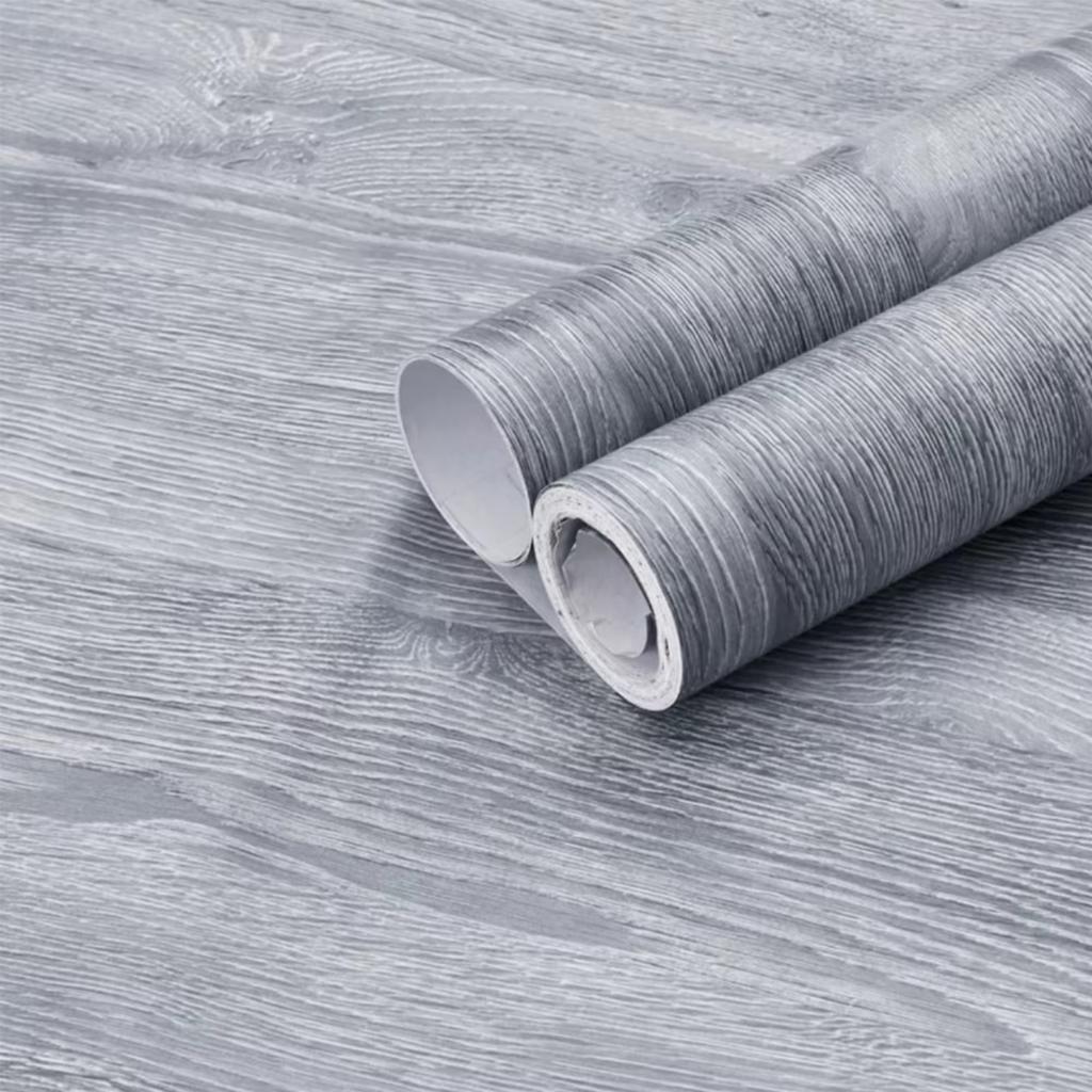1 Rolle PVC Wasserdichte Selbstklebende Tapetenrolle Holzmaserung Vinyl Dekorfolie Aufkleber für Zuhause Möbel Schrank Wanddeko