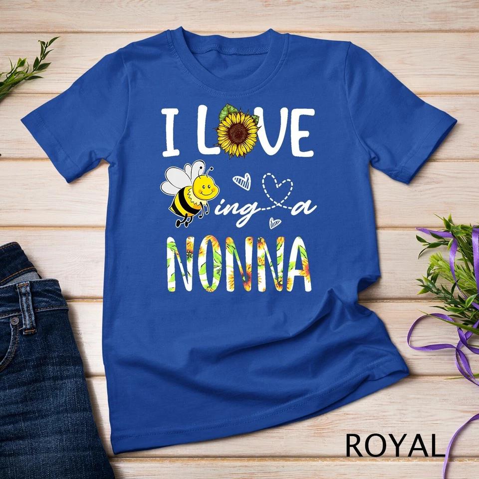 I Love Being A Nonna Sunflower Bee, Mother s Day T-Shirt Unisex T-shirt 12 XL
