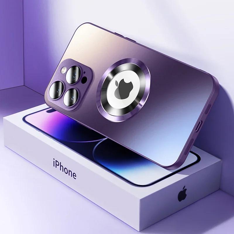Luxury Magnetic For Magsafe Case For iPhone 17 16 15 Pro Max 14 13 12 11 Camera Protection Shockproof Wireless Charging Cover