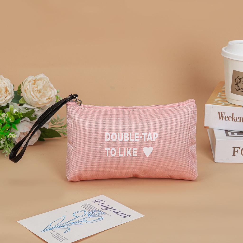 Fashionable Large Portable Capacity Makeup Bag Womens Zipper Washing Pouch