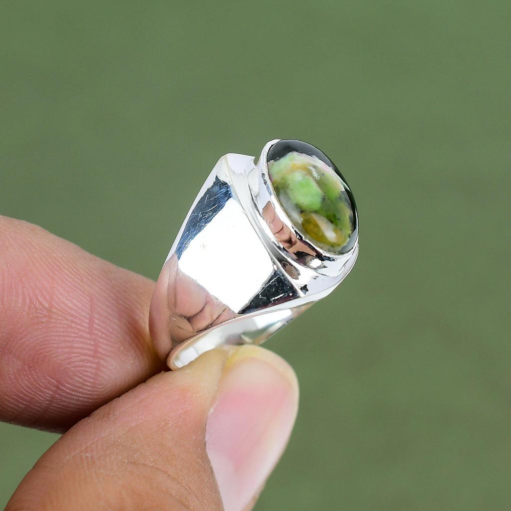 Austalian Chrome Chalcedony Ring 925 Sterling Silver Ring Handmade Amazing Ring Real Gemstone Jewelry Gift For Mother Available In Ring Size