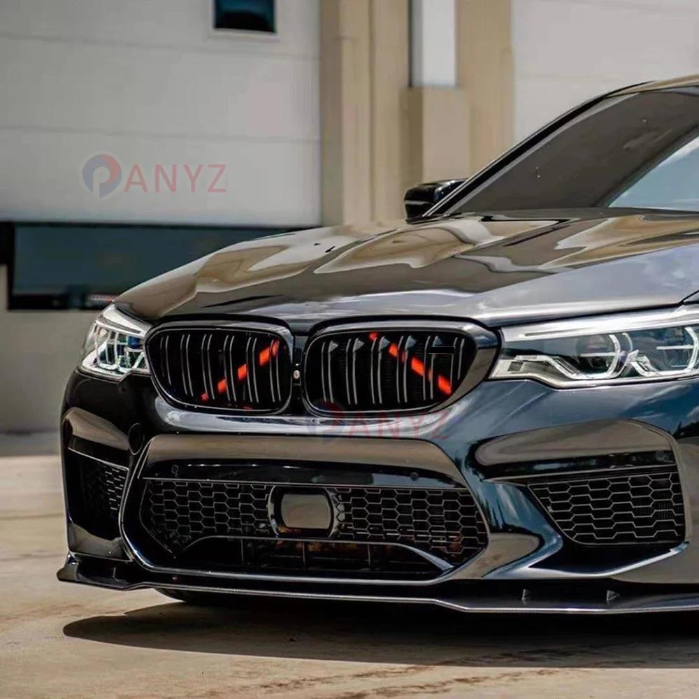 Car Front Grille Trim Strips Cover For BMW F10 F11 F12 F13 F07 F06 F01 5 6 7 Series X1 X2 F48 F39 2010-2016 Interior Accessories Interior Mirrors 6