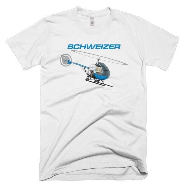 Flyboy Toys Schweizer 300 CBI (Blue) Helicopter T-shirt -Personalized w/Your N# S