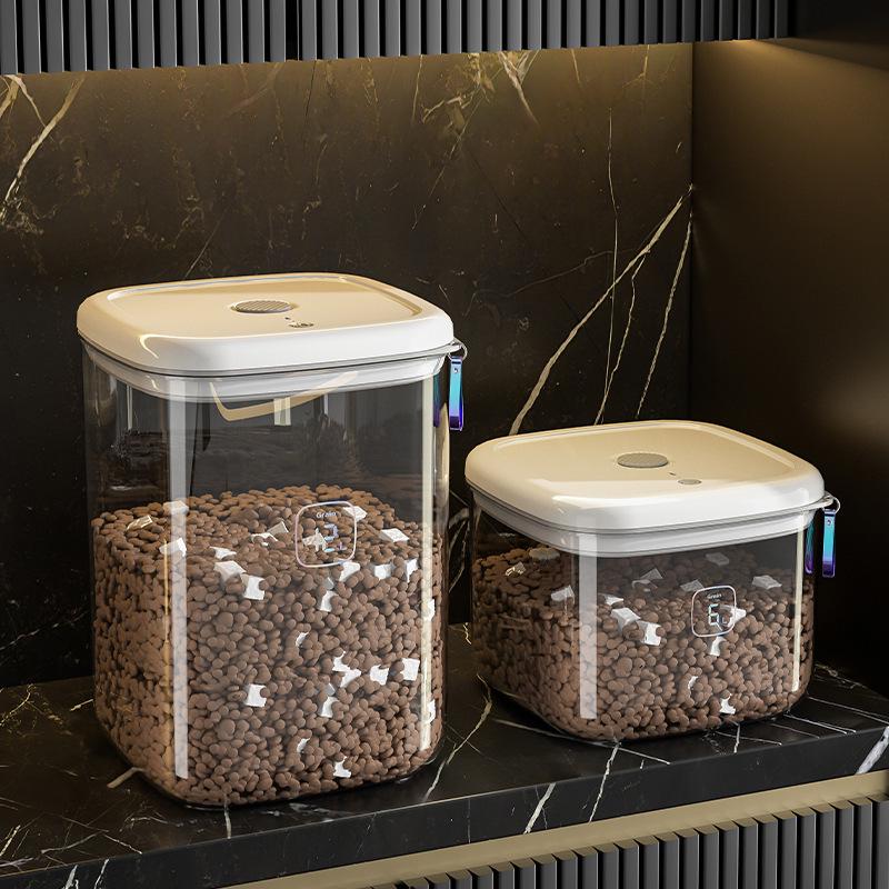 Pet Food Storage Container: Moisture-Proof, Sealed Cat/Dog Food Bucket and Grain Storage Box