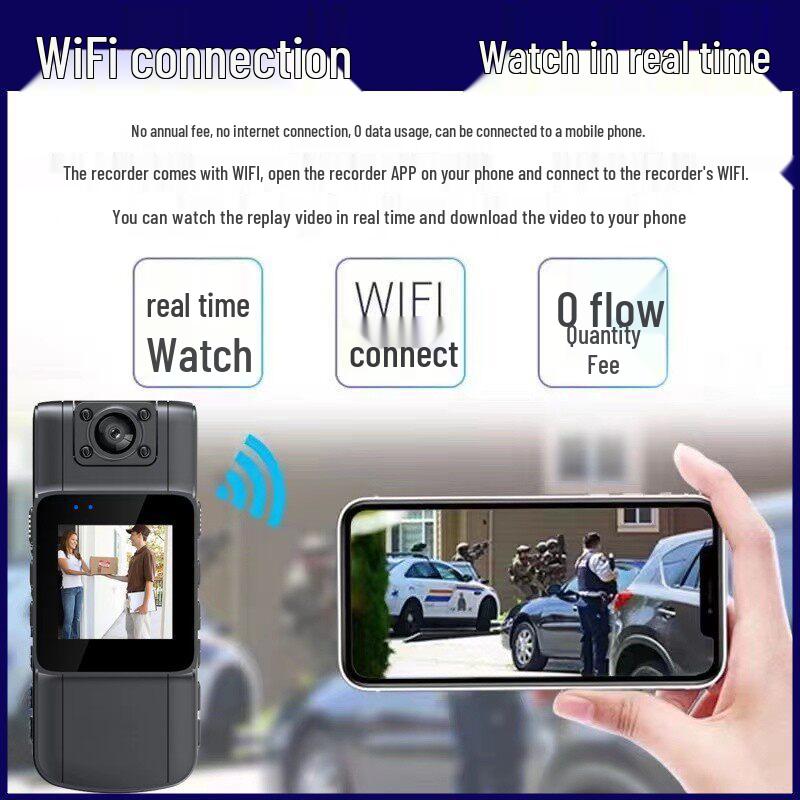 4K HD Night Vision Chest Camera for Outdoor Cycling and Sports – Wireless Dashcam