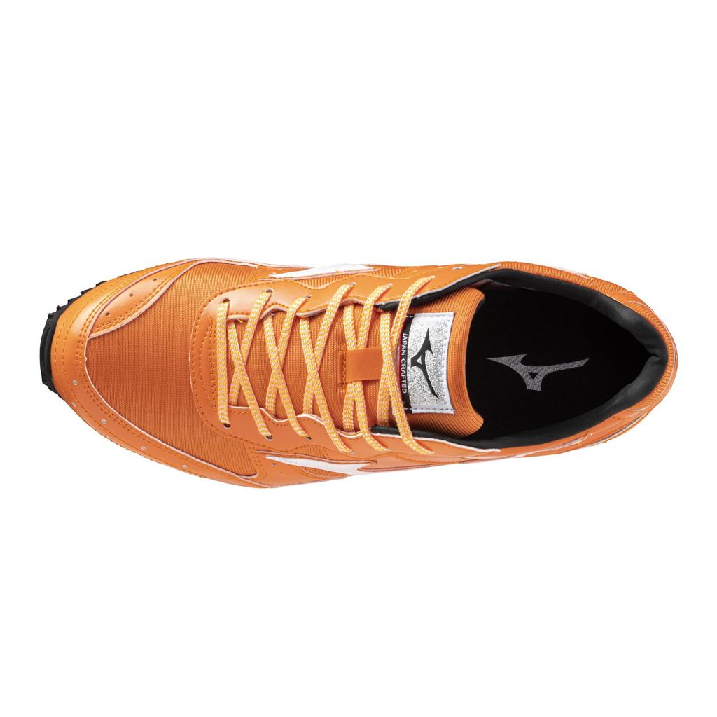 Mizuno Built Trainer 2 Track and Field Size for Club Short Distance Training Shoes, Orange/White, 23.5 cm, 2E, Activities,