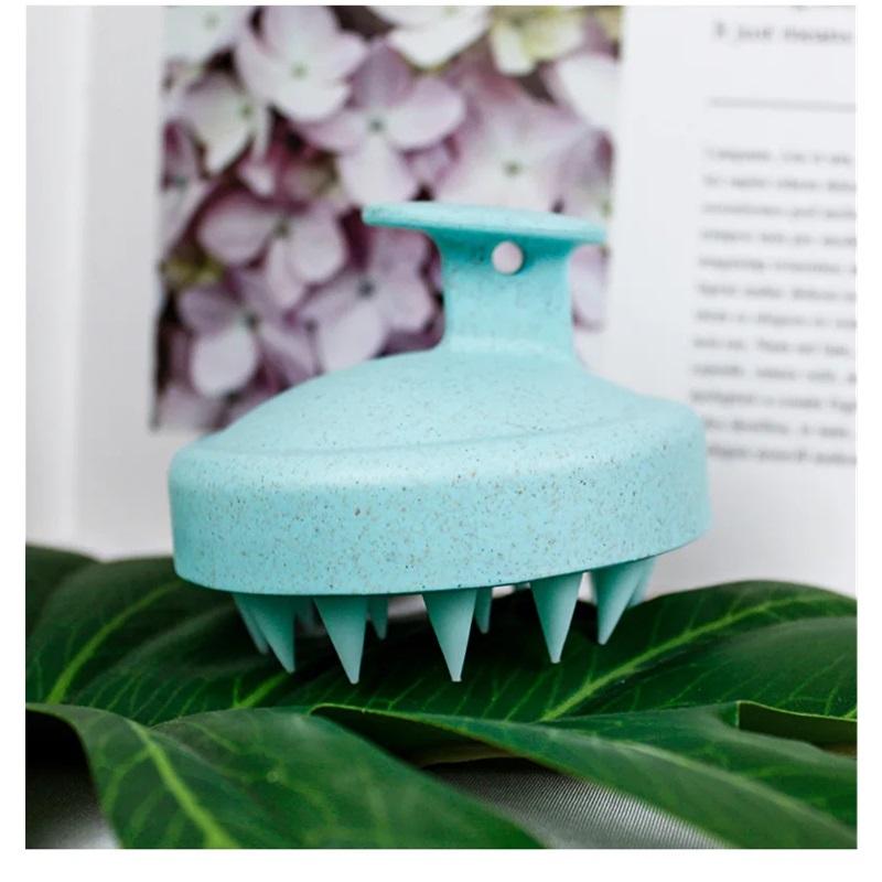 1 szt. Silikonowa szczotka do szamponu Szczotka do masażu ciała Szczotka do kąpieli i prysznica Salon fryzjerski Narzędzie do masażu skóry głowy Grzebień do mycia włosów