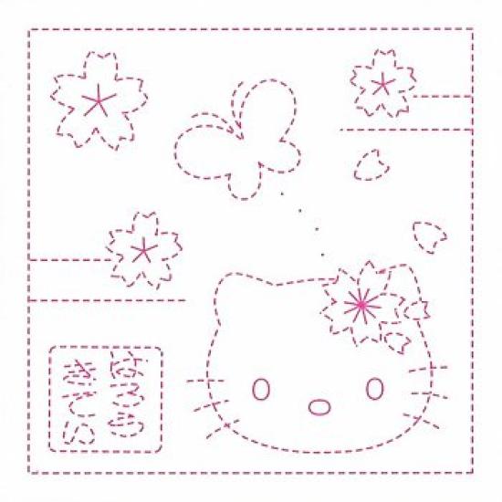 

Набор полотенец для посуды Olympus Sashiko Flower Hello Kitty Cherry Blossoms and Butterflies74