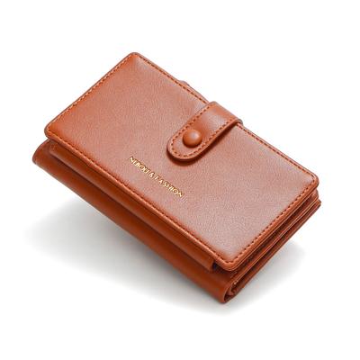 Credit Card Holder Bag Soft Women Short Wallet Pu Leather Wallet Wear Resistant Zipper Coin Purse For Gifts For Women Handbag