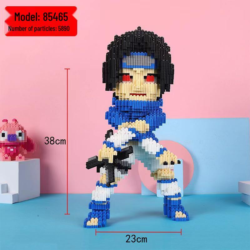 Girls' Compatible Lego: Violent Bear Building Block Series - Educational Micro-Block Interlocking Toys & Gifts