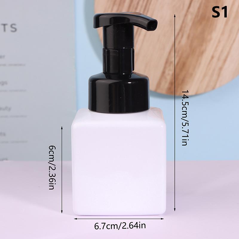 Refillable Square Mousse Foam Bottle 250/500ml Pump Liquid Soap Dispenser Hand Sanitizer Cosmetic Container for Kitchen