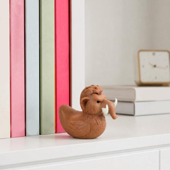 Yousheng Mammoth Duck Figurine, 3D Printed Duck Ornament, Funny Mammoth Duck Statue, Novelty Desktop Decoration for Home Table