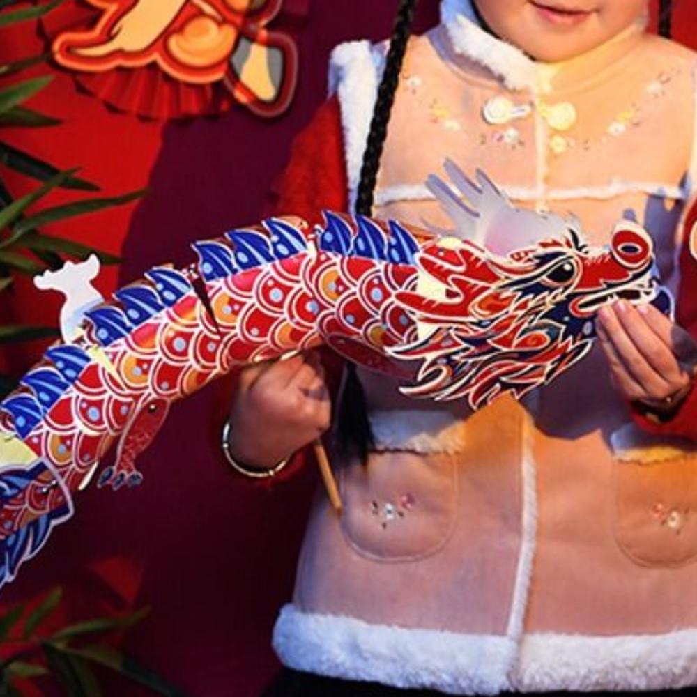 Chinese Dragon Dance Lantern Traditional LED Lantern Toys Antique Lantern  Mid-Autumn Festival