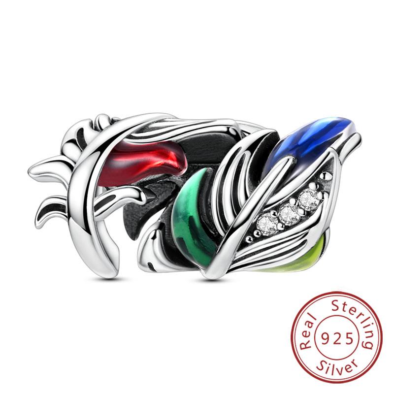 New Original Copper Charms Beads Pendant Owl Bow Round Simple Zircon Beads For Women Fine Jewelry Making