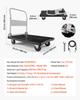 Foldable Push Cart Dolly, 299.37 kg Capacity, Folding Platform Truck with Swivel Wheels, Moving Platform Hand Truck Flatbed Cart, Space Saving Push