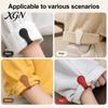 Easy Use Shirt Fasteners 2Pcs Faux Leather Magnetic Sleeve Clips, Multi-use Clips for Cufflinks Clothes, Reusable Holders Rolled Cuffs Pants