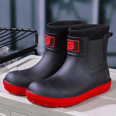Nuovi Stivali da Pioggia da Uomo Outdoor a Tubo Corto Scarpe Sportive Pesca Antiscivolo Lavoro Giardino Scarpe in Gomma Acqua Cucina Stivaletti