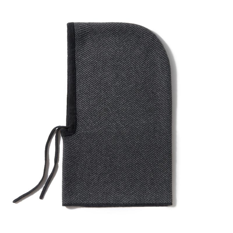 New Autumn and Winter Women's Casual Ear Protecting Neck Cap  Knitted Fashionable and Warm Drawstring Hat