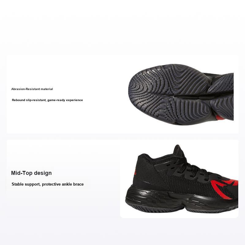 Marvel X Adidas D.O.N. Issue #4 Little Kid Spider-Man: Miles Morales Kids Sneakers Black Core-Black Vivid-Red HR1627