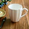 400ml Lovely Pure White Bone China Pumpkin Design Mugs Cups for Daily Coffee Tea Drinking Home Office Use