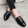 Fashion Arrival Mens Half Slippers Loafers Fashion Men Comfort Leather Loafers Male Business Casual Leather Shoes Summer Slippers Shoes