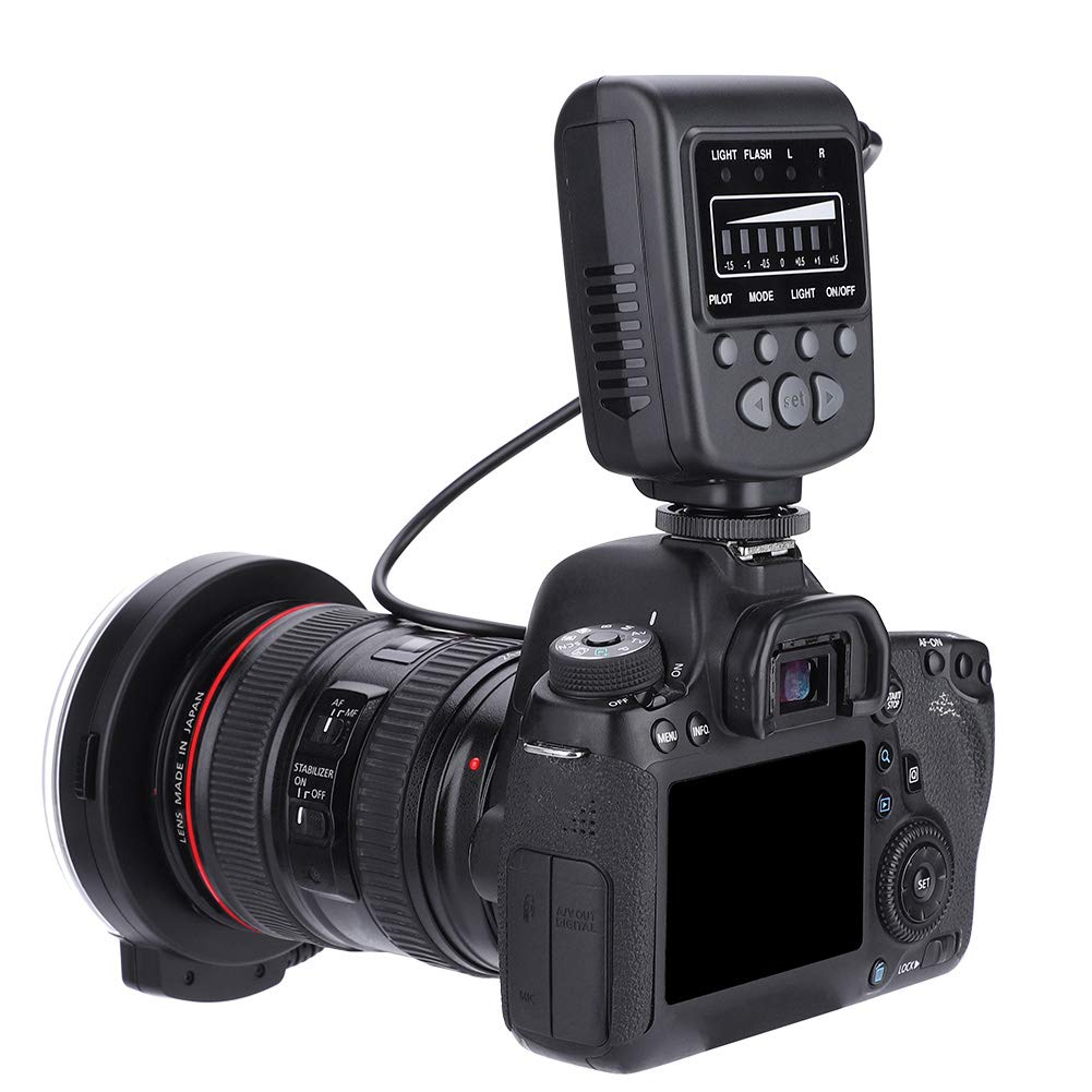 FC 100 Ring Flash, Close-up Strobe, LED Macro Ring Light, Macro Ring Flash, LED Macro Ring Flash Light, 7 Bright Lights, Plastic, 5000k, for Canon