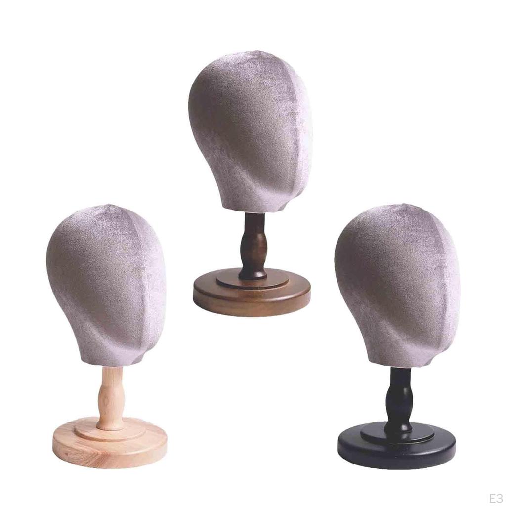 Head Stand Holder Mannequin Hat for Cosmetology, Hairdressing Training