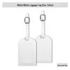 Thickened PU Leather Luggage Tag with Signature Card and Anti-Lost Features