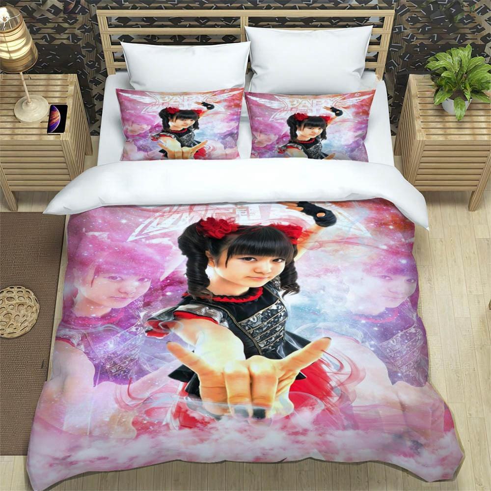 3D Print Music Band BABYMETAL Bedding Set Single Twin Full Queen King Size Bed Set Adult Kid Bedroom Duvetcover Set Home Textile
